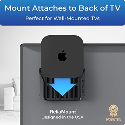 Universal Streaming Media Player TV Mount - No-Drill Adhesive Back Holder