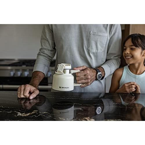 STANLEY Tough-To-Tip Admiral's Mug 20 oz | Twist-on Flip Open Lid | Wide Body with Non-Skid Rubber Base | Insulated Stainless Steel Coffee Cup | BPA-Free