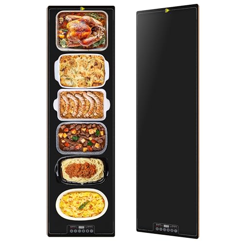 Neatsure 47x14 Inch Food Warming Tray with 9 Temperature Levels for Catering & Parties