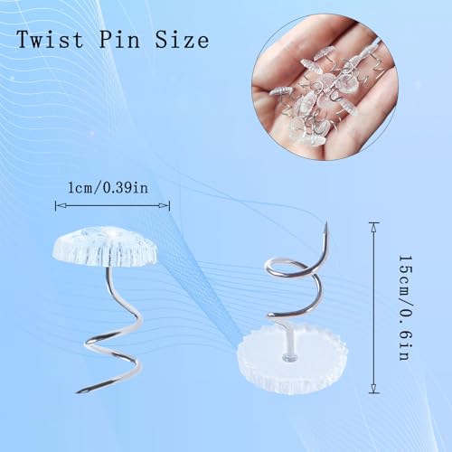 100-Pack Bed Skirt Pins - Secure Upholstery Fasteners for Slipcovers