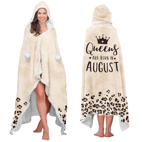 Plush Wearable Blanket for Women, 73x47 Inch Cozy Microfiber Throw