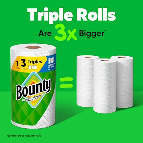 Bounty Select-A-Size White Paper Towels, 2 Triple Rolls