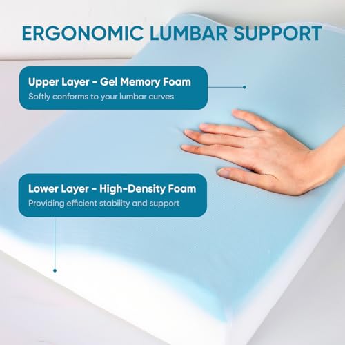 Ergonomic Lumbar Support Pillow for Recliners & Sofas