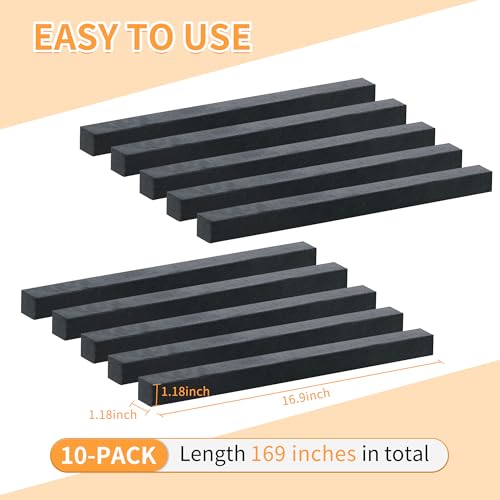 10 PCS Under Couch Blocker, 17-inch EVA Foam Furniture Gap Guard