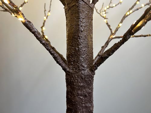 LITBLOOM 4FT Lighted Brown Tree with 430 LED Fairy Lights Indoor Outdoor Christmas Decor