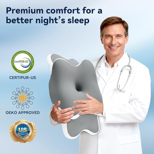 Orthopedic Memory Foam Pillow for Neck Pain & Snoring Relief
