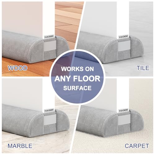 Under Door Draft Stopper - Double-Sided Adjustable Noise & Air Seal
