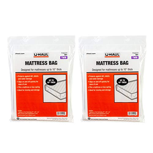 Twin Mattress Bags for Moving and Storage - Pack of 2