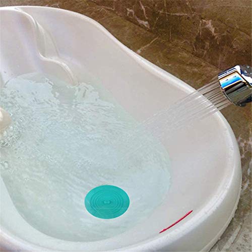 2PCS Silicone Bathtub Drain Stopper & Hair Catcher - 6 Inch