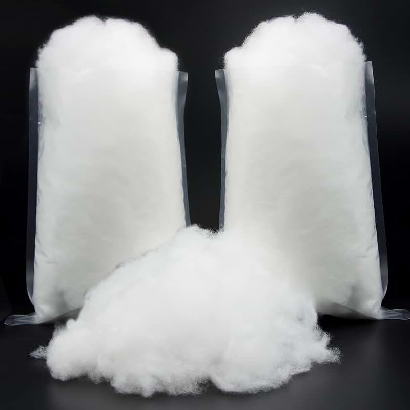 Skiennix Christmas Fake Snow Decoration - 7.05 Oz Fluffy Artificial Snow Cotton for Indoor Decor | Flame Resistant Winter Blanket