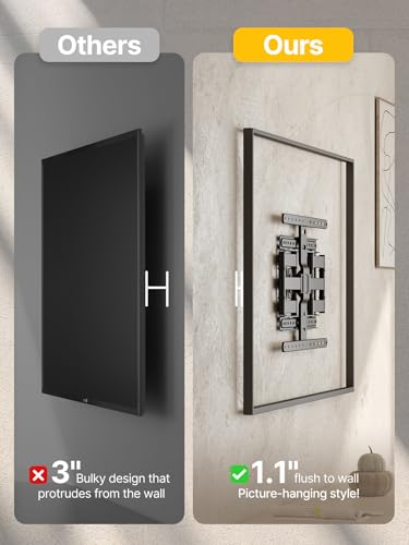 monTEK Ultra Slim Full Motion TV Wall Mount for 43-90 Inch TVs