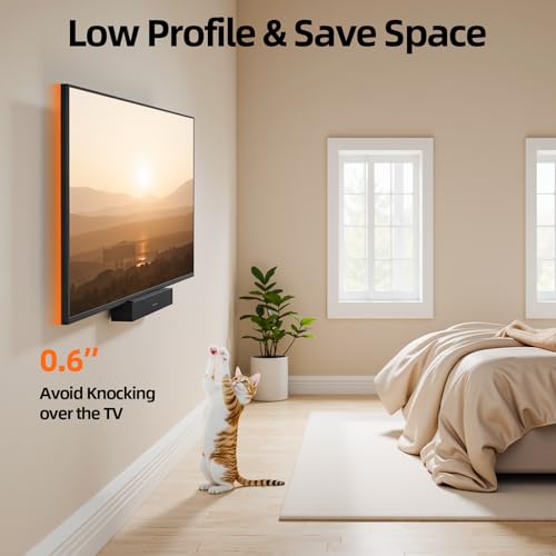 Fixed TV Wall Mount Bracket for 14-42 Inch Screens, Low Profile VESA 200x200