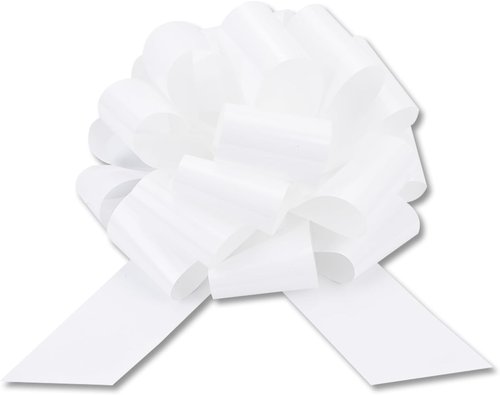 Large 12" White Pull Bow by [Brand Name] - Perfect for Gifts, Christmas, Parties & Decorations