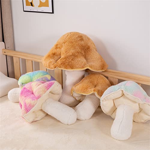 Mushroom Floor Pillow - Soft Plush Decorative Cushion for Bedroom, 32cm