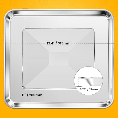 12.4" x 11" Stainless Steel Air Fryer Grill Tray Replacement
