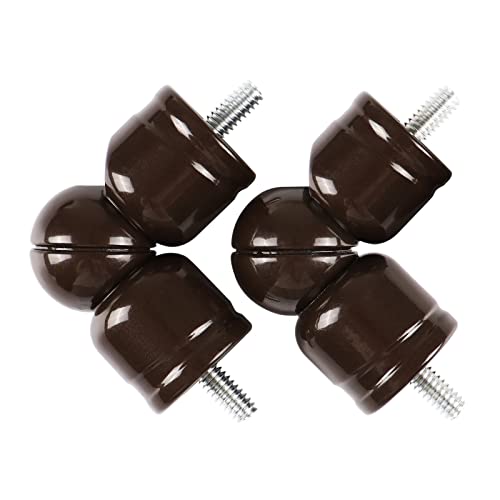 Adjustable 360° Curtain Rod Corner Connector for 7/8" and 1" Rods, Bronze
