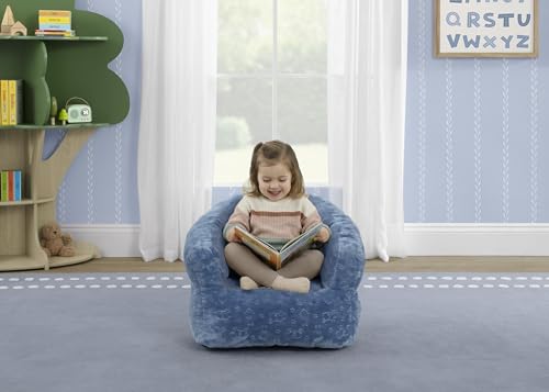 Plush Barrel Toddler Chair - Soft Foam Kids Seat for Reading and Playroom