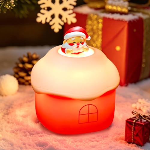 Santa Silicone Night Light - Licensed Christmas Decor & Gift