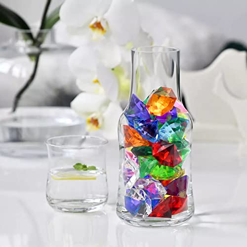 60-Piece Multicolor Acrylic Diamond Gems for Party Favors & Table Scatter