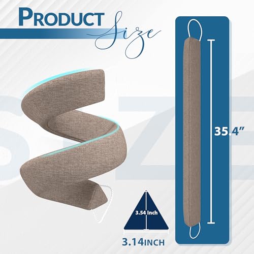 Weighted Triangular Door Draft Stopper - 35.4 Inch Under Door Blocker