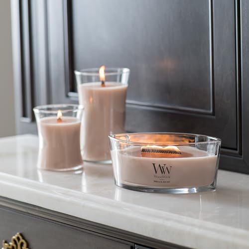 Medium Hourglass Candle with Crackling Wick - Vanilla & Sea Salt, 9.7 oz