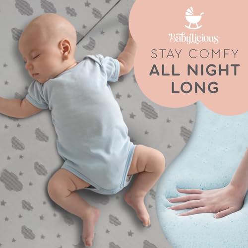 Trifold Pack and Play Mattress Topper - 38" x 26" Waterproof Foam Pad
