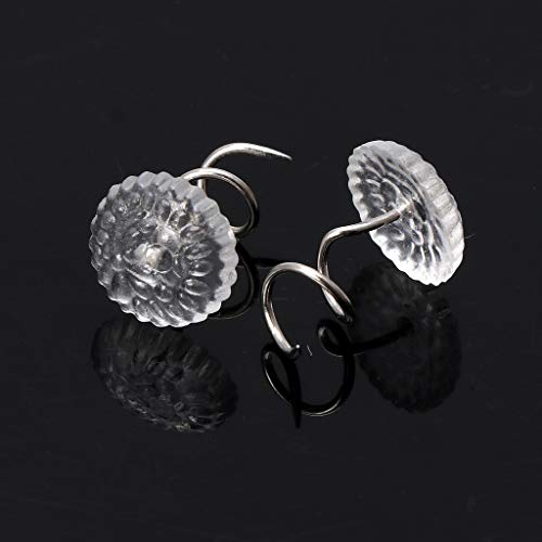 50 Pcs Upholstery Twist Pins - Clear Bed Skirt & Furniture Fixers