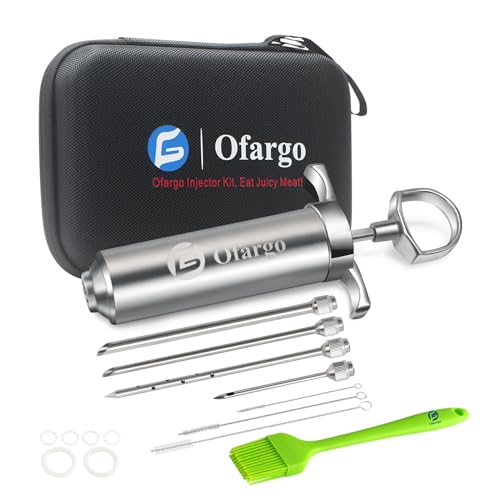 Meat Injector for Turkey, Brisket, Pork, Chicken - Heavy Duty Stainless Steel