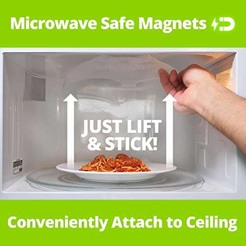 HOVER COVER Magnetic Microwave Splatter Cover 12" Ivory White