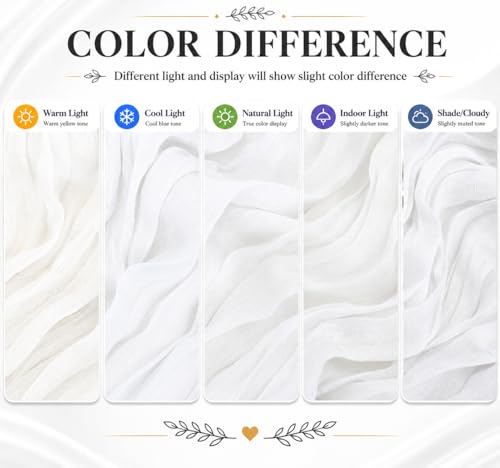 12 Pack White Cheesecloth Table Runners, 17x108 Inch Boho Gauze Table Decor