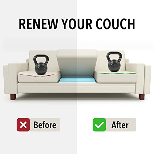 Sofa Cushion Support for Sagging Seats - High-Density Foam Inserts (Set of 3)