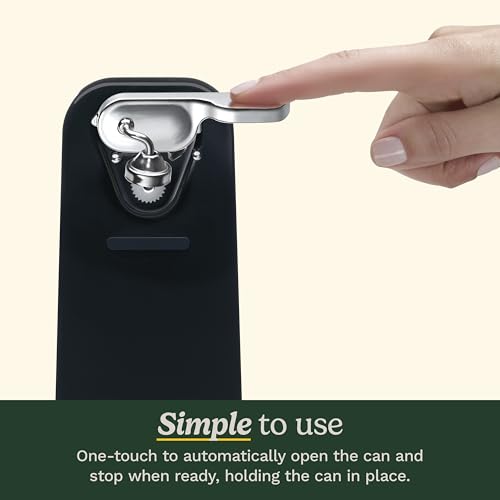 Automatic Electric Can Opener with Magnetic Lid Holder & Nonslip Base