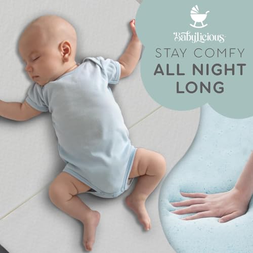 Trifold Pack and Play Mattress Topper - 38" x 26" Waterproof Foam Pad