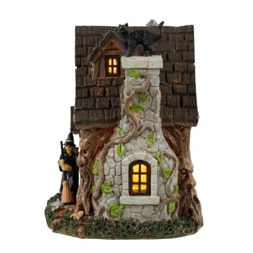 Wanda's Cottage Spooky Town Halloween Lit Building - Battery Operated