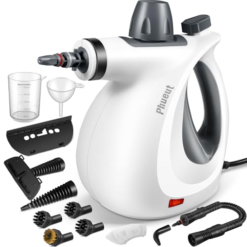 Phueut Pressurized Handheld Multi-Surface Natural Steam Cleaner with