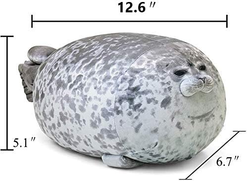 MerryXD Chubby Blob Seal Plush Pillow - 13 Inch Ocean Animal Toy