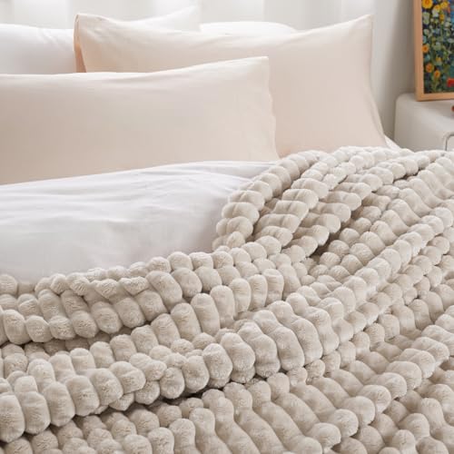 King Size Soft Fleece Blanket - Lightweight & Anti-Pilling 108"x90"