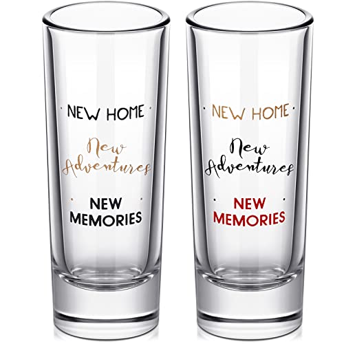 Cunhill 2 oz Shot Glasses Set - 2 Piece New Home Adventures Housewarming Gift