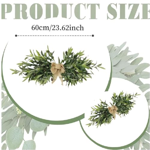 24-Inch Artificial Olive Flower Swag for Front Door and Wedding Arch
