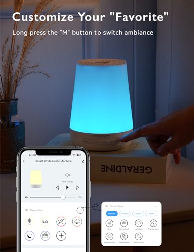 Momcozy Smart Baby Sound Machine & Night Light with App Control