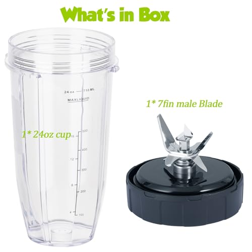 Replacement Blender Blade and 24oz Cup Set for Power Blenders
