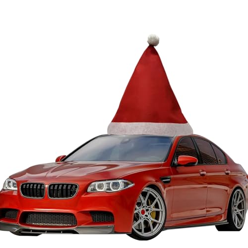 DGDRHZ Red Oversized Santa Hat Car Decoration 43x37 Inches - Christmas Auto Decor