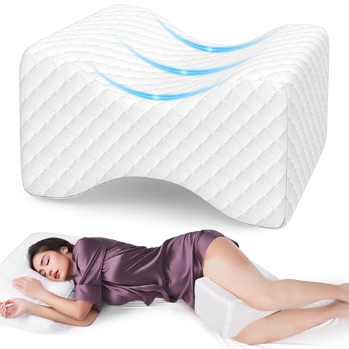Memory Foam Knee Pillow for Side Sleepers - Ergonomic Leg Support