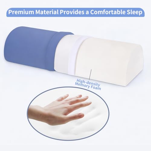 Knee Pillow for Back Sleeping - Ergonomic Half-Moon Leg Support
