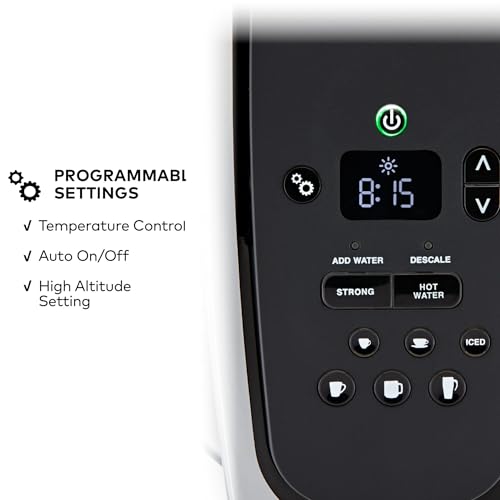 Single Serve Pod Coffee Maker with Temperature Control & Iced Setting