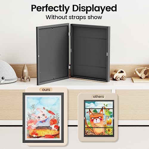 Kids Art Frames - Front Opening Storage Display for 8.5x11 & 9x12 Art - 2 Pack