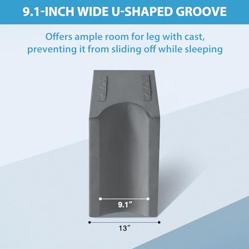 Leg Elevation Wedge Pillow for Surgery Recovery - Memory Foam