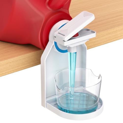 Laundry Detergent Dispenser Cup Holder with Nozzle Switch - Mess-Free Storage