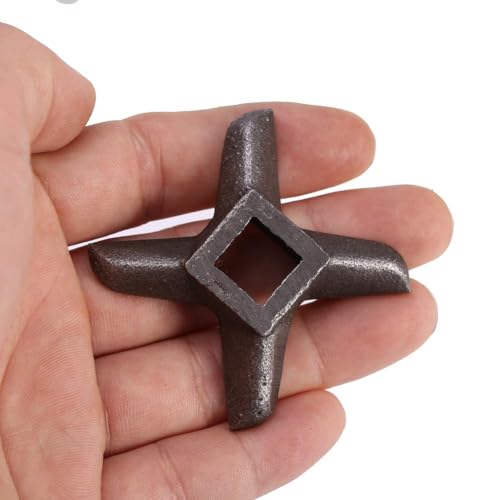 Stainless Steel Meat Grinder Blade - Size 10 Cross-Shaped Mincer Cutter