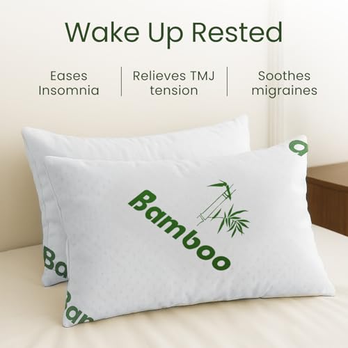 Cooling Shredded Memory Foam Pillows - Queen Size Set of 2